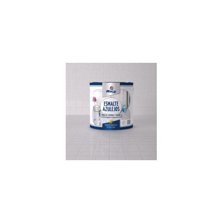 Pintura esmalte satinado azulejos color 7025 BLANCO 2,5 L MACY