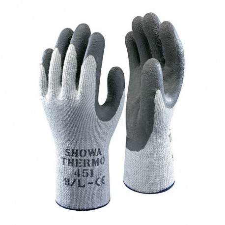 Guante antifrio thermogrip 451 gris revestido LATEX SHOWA