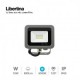 Foco led 10W 6500K 800Lm IP65 gris LIBERTINA