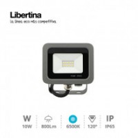 Foco led 10W 6500K 800Lm IP65 gris LIBERTINA