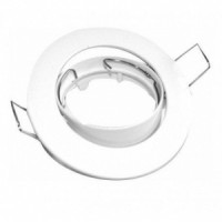 Aro basculante Ø83mm con portalampara GU10 blanco SILVER