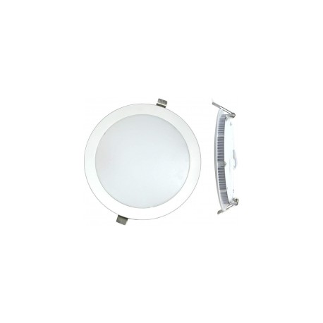 Downlight led empotrar Ø225mm 18W calida 4000K eco 1450Lm SILVER