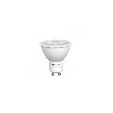 Bombilla led dicroica GU10 8W blanca 6000K 38º 230Vac 772Lm SILVER