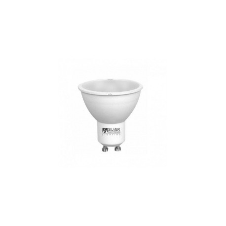 Bombilla multiled GU10 7W luz blanca 6000K 120º 230Vac 612Lm SILVER