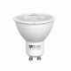 Bombilla led dicroica GU10 5W luz calida 3000K 38º 230Vac SILVER