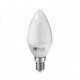 Bombilla led vela E14 4W luz blanca 6000K 355Lm SILVER