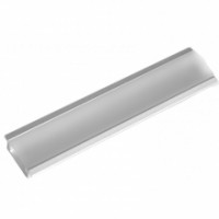 Perfil aluminio empotrar con difusor opal 200mm SILVER