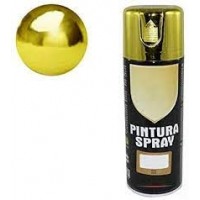 Pintura spray 100 cromado efecto oro 400ml 