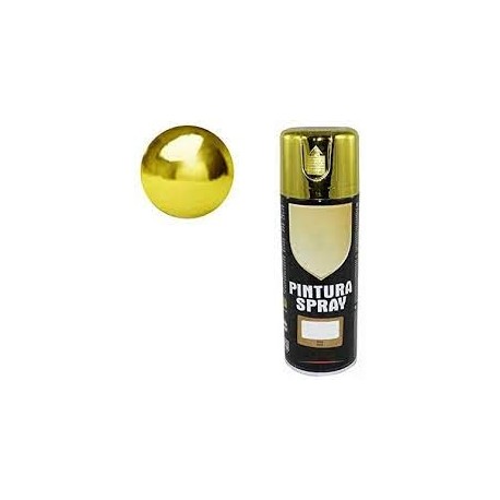 Pintura spray 100 cromado efecto oro 400ml 