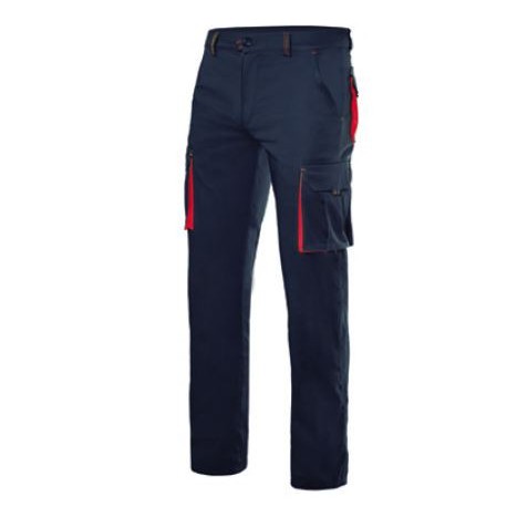 Pantalon stretch multibosillos 103024S 0-12 negro/rojo VELILLA
