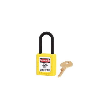 Candado aplicaciones dielectricas 406 amarillo 38x44x76x6mm MASTERLOCK