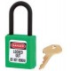 Candado aplicaciones dielectricas 406 verde 38x44x76x6mm MASTERLOCK