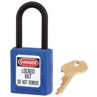 Candado aplicaciones dielectricas 406 azul 38x44x76x6mm MASTERLOCK