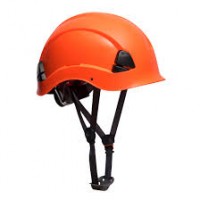 Casco Height Endurance PS53ORR Naranja con barboquejo PORTWEST