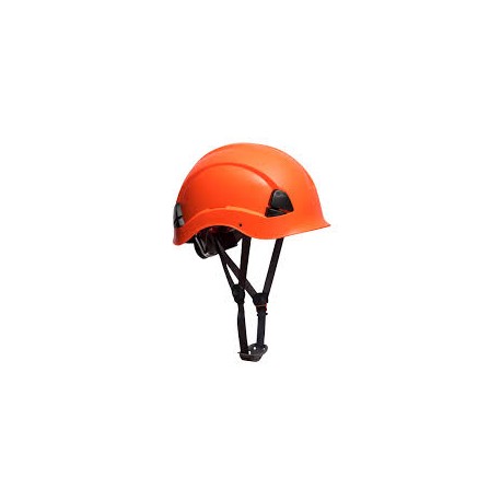 Casco Height Endurance PS53ORR Naranja con barboquejo PORTWEST