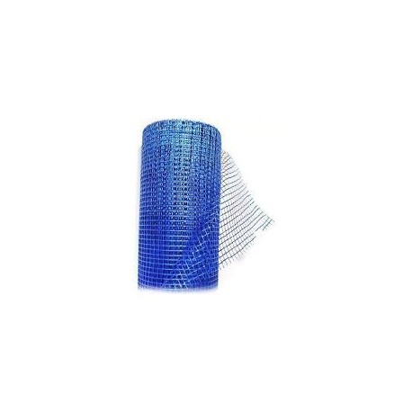 Malla fibra azul 10x10x1000mm 50mt 