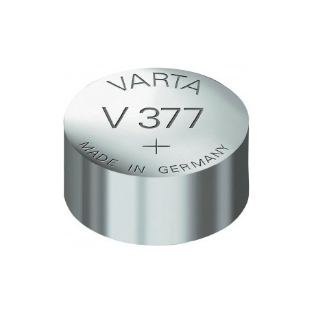 Pila boton v377 oxido plata sr626sw VARTA - Ferretería Campollano