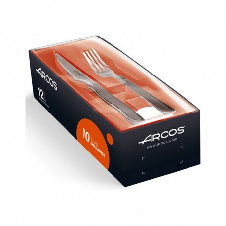 Juego de chuleteros 6 piezas (cuchillo+tenedor) mango inox ARCOS