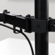Emuca Soporte de monitor de 13 a 32 pulgadas para mesa, inclinable y giratorio 360​°, hasta 8 kg, acero, negro