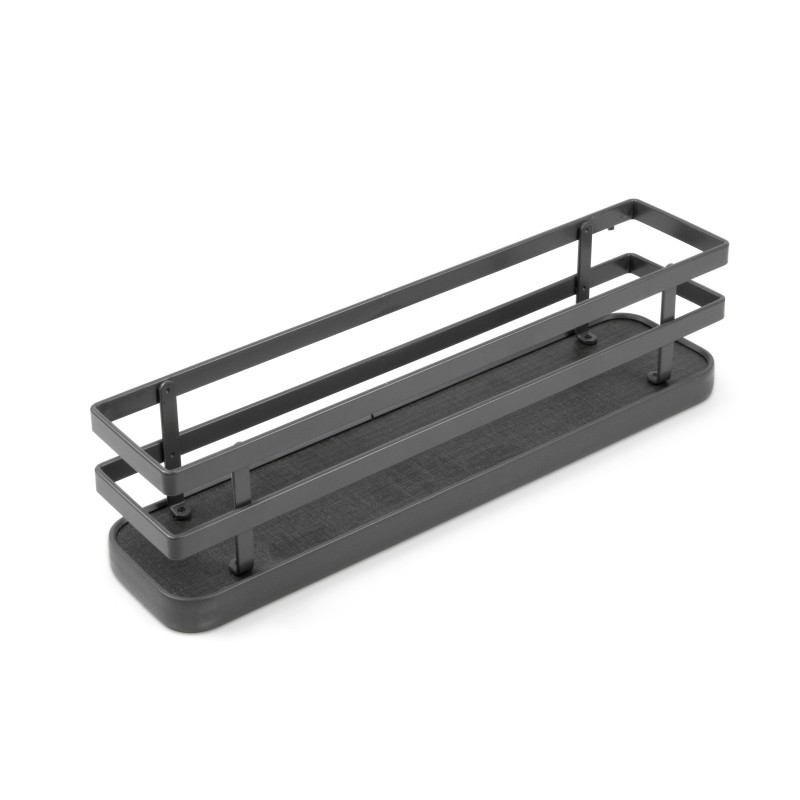 Especiero de 3 bandejas Titane para mueble de cocina o pared., Gris  antracita, Acero, 1 ud - Cocinas Suarco. Diseño de Cocinas