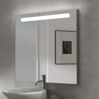 Emuca Espejo de baño Pegasus con iluminación LED frontal 60x70cm