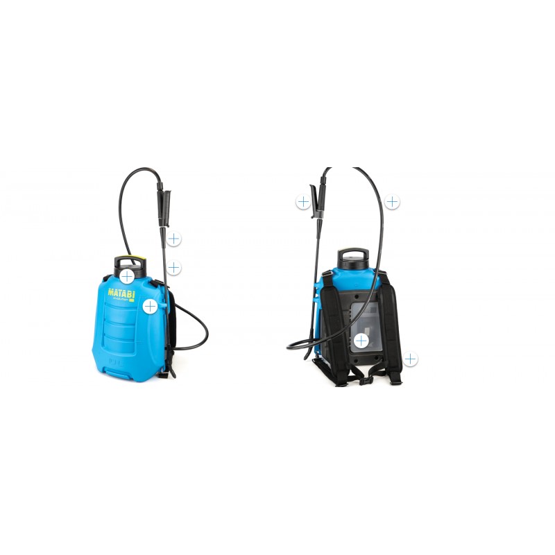 Mochila pulverizadora electrica EVOLUTION 10 LT a bateria MATABI