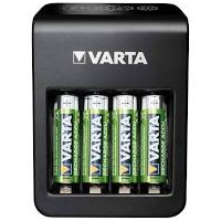 Cargador de baterias NiMh LCD + 4 pilas AA 2500 mAh. VARTA