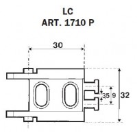 Enganche cadena portacable LC1701 plastico macho CONDUCTIX