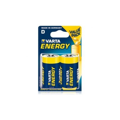 Pila alcalina 1.5v LR20 varta energy blist.2uds VARTA