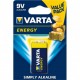 Pila alcalina 9VDC Energy 6LR61 VARTA