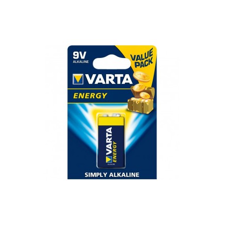 Pila alcalina 9VDC Energy 6LR61 VARTA