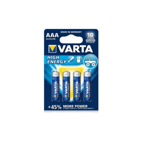 Pila lr03 aaa alcalina 1,5vdc longlife blister VARTA