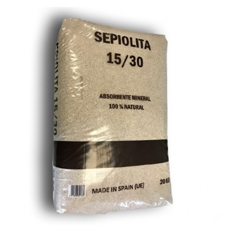 Absorbente sepiolita 15/30 granulos ( saco 20 kg ) 
