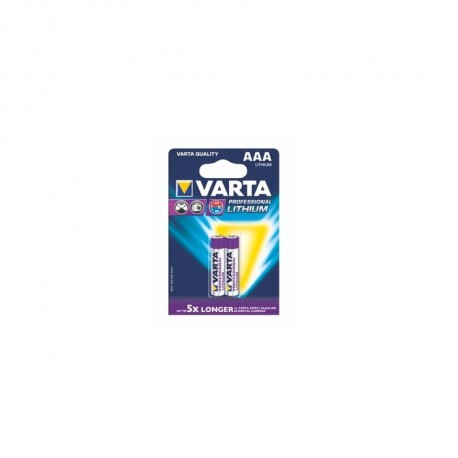 Pila lr03 aaa litio 1,5v varta blister 2 unds VARTA