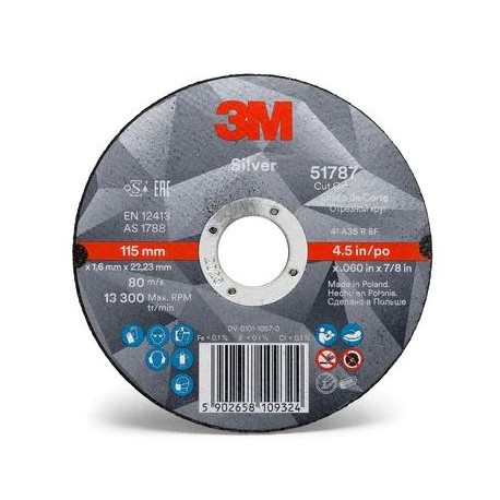 Disco corte Silver PSG 230x2,5mm (5 unidades) 3M