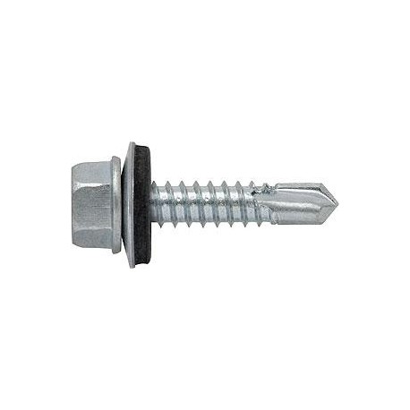 Tornillo autotaladrante arandela 4.8x 25 p14 zn  (200 unidades) 