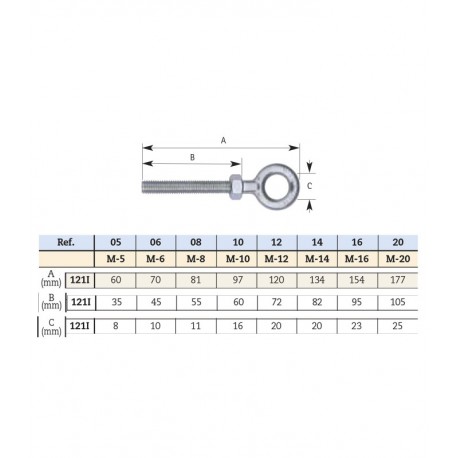 Anilla inox tensor M-6 