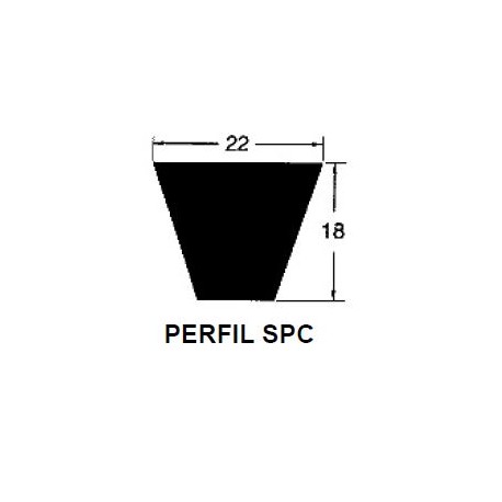 Correa trapecial spc-10600  