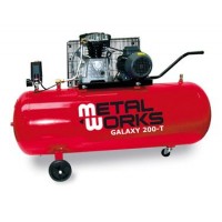 Compresor GALAXY 200-M  3 CV 200 litros monofasico METALWORKS