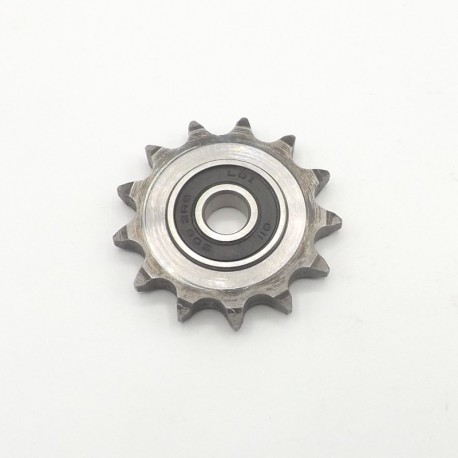 Piñon tensor cadena 1/2" 08B1 Z15 simple c/rodamiento eje 1 