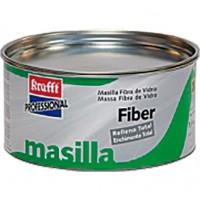 Masilla relleno carrocerías FIBER 1,4 Kg fibra vidrio KRAFFT