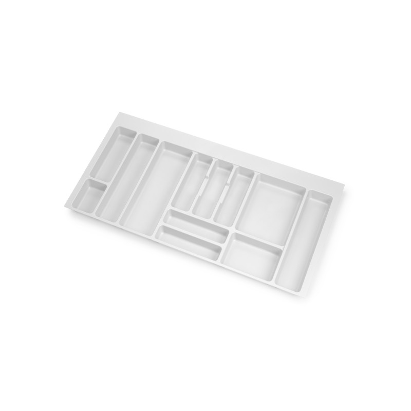 Kit de cajón para cocina o baño Vertex de altura 178mm con tableros  incluidos, módulo 900mm, Pintado blanco