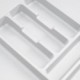 Emuca Cubertero Optima para cajón de cocina Vertex/Concept 500, módulo 900 mm, Tablero: 16mm, Plástico, blanco
