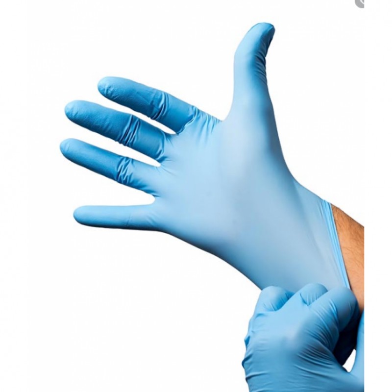 Guantes de Nitrilo Azul 100 ud