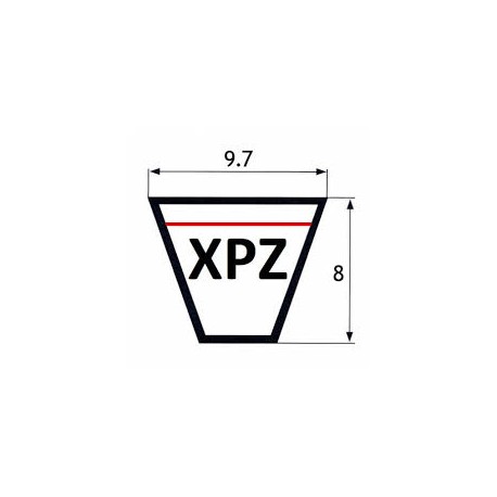 Correa trapecial dentada xpz-1112 