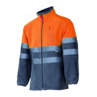 Chaqueta polar bicolor alta visibilidad gris/naranja fluor VELILLA