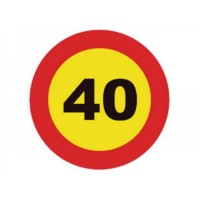 Señal obra limite velocidad 40km ECO-50 