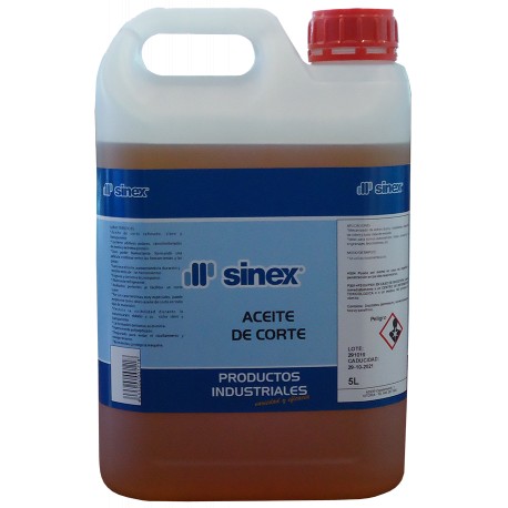 Aceite corte TC-25 refinado para acero, cobre e inox 5 litro SINEX