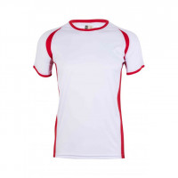 Camiseta técnica mc bicolor energy mk530v 804 blanco/rojo MUKUA