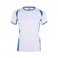 Camiseta técnica mc bicolor energy mk530v 803 blanco/azul ro MUKUA